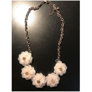 White flower necklace